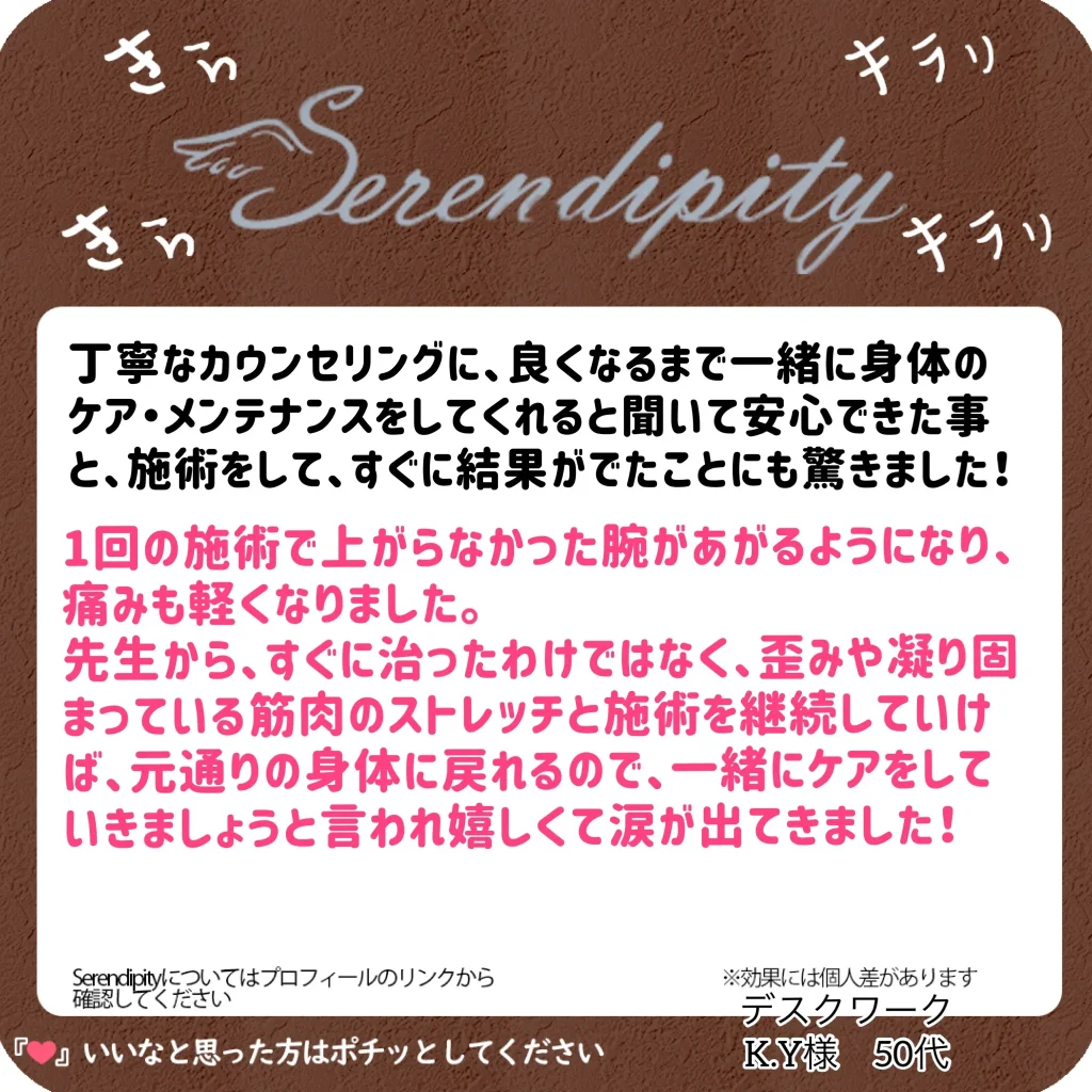 K.Y様（50代・デスクワーク）のお客様の声